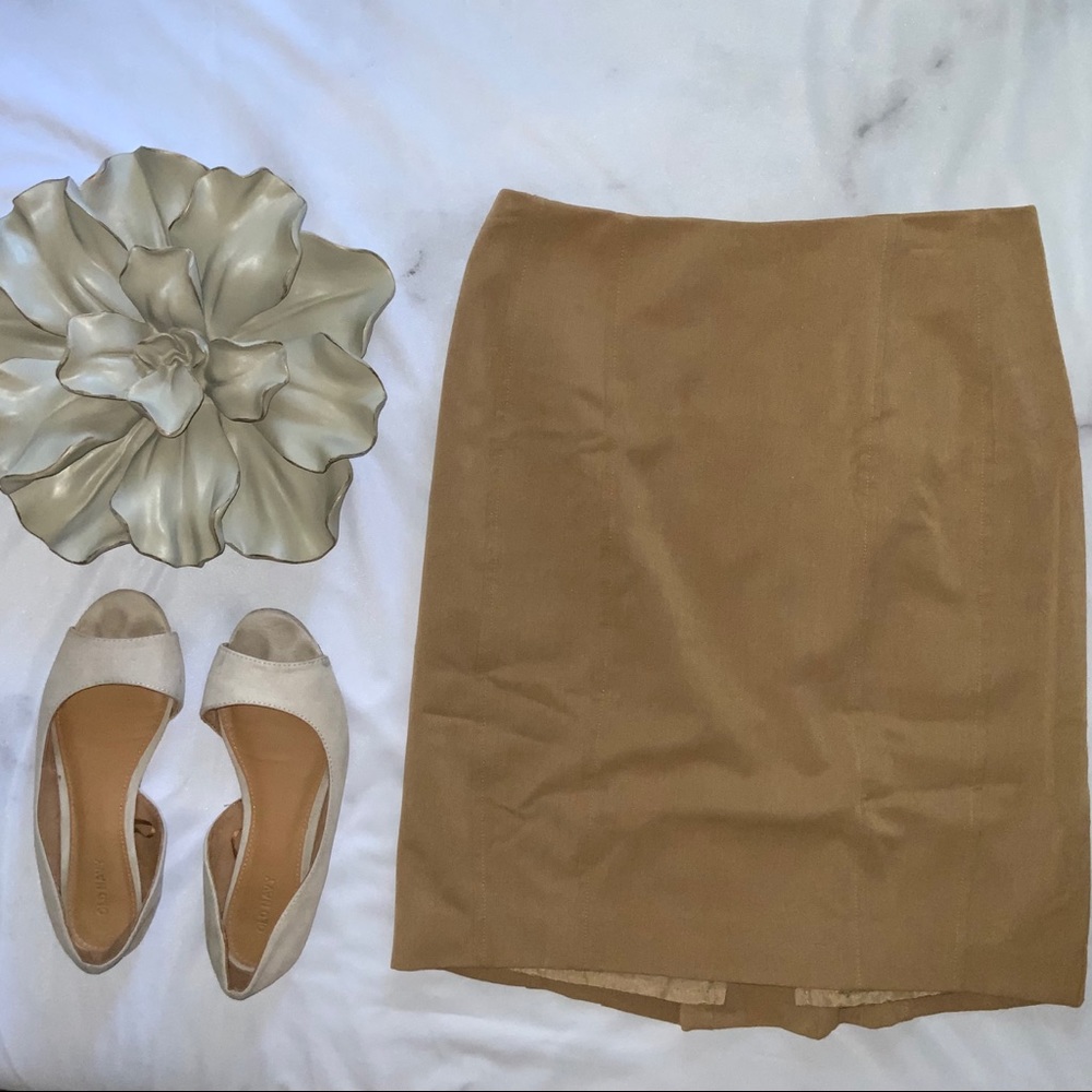 Tan EXPRESS Pencil Skirt